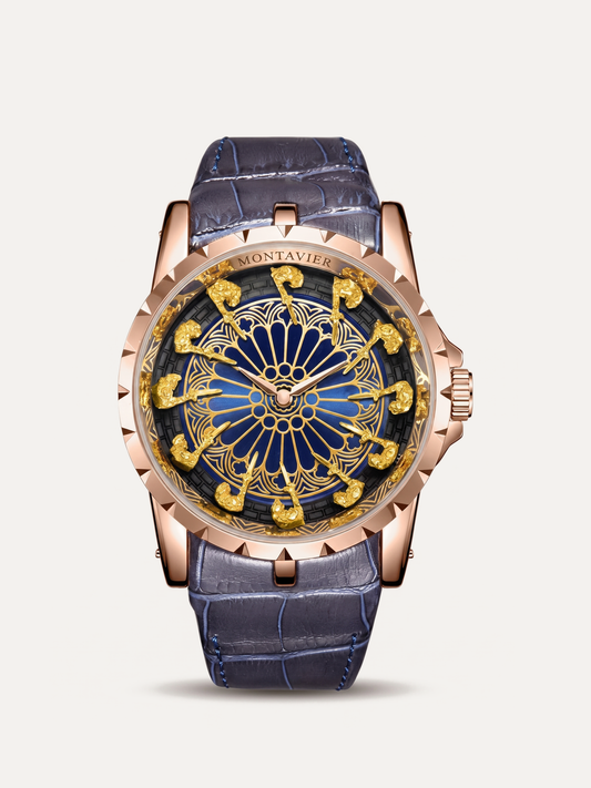 Montavier Knights rose gold blue